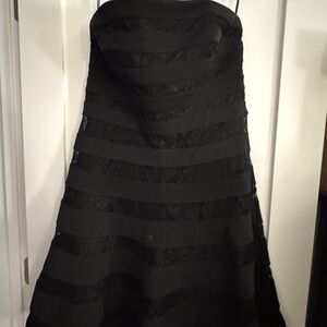 White House Black Market Strapless Black Dress
